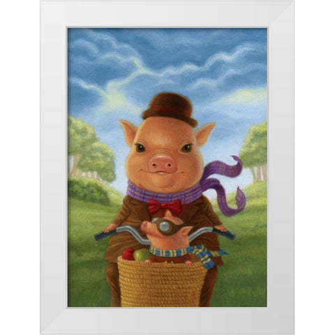 Cadwalladerâ€™s Fine Day Out White Modern Wood Framed Art Print by Matarazzo, Gina