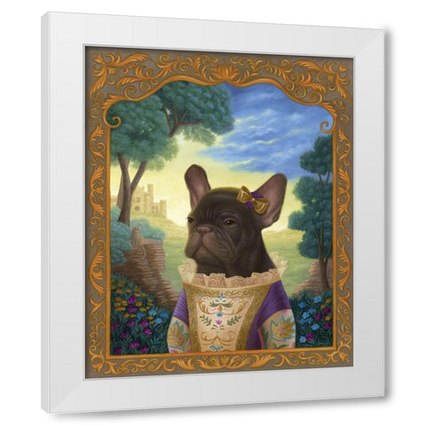 Henrietta in Her Wildest Dreams White Modern Wood Framed Art Print by Matarazzo, Gina