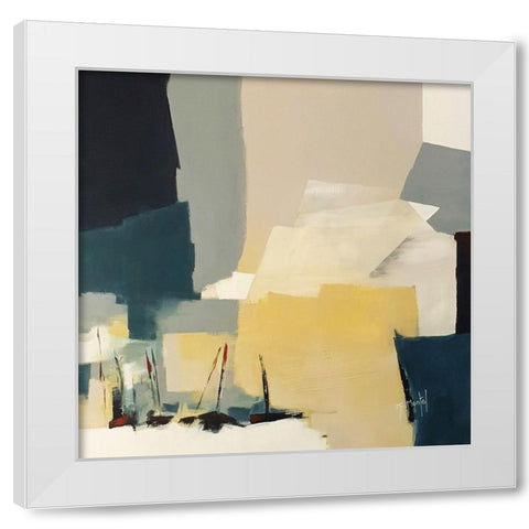 After The Storm White Modern Wood Framed Art Print by Montel, Fanou