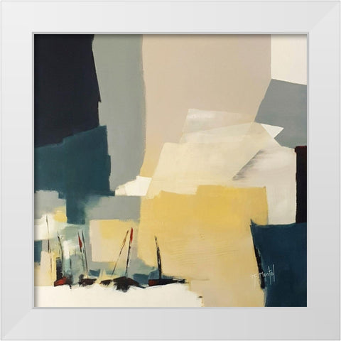 After The Storm White Modern Wood Framed Art Print by Montel, Fanou
