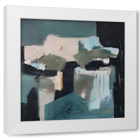 There Is Always A Light Somewhere White Modern Wood Framed Art Print by Montel, Fanou
