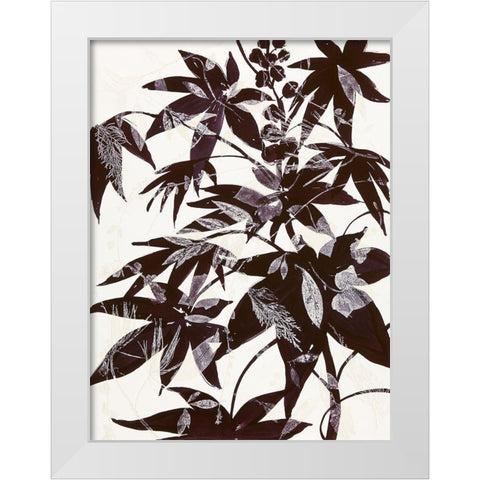 Castor Bean 2 White Modern Wood Framed Art Print by MacCollum, Cynthia