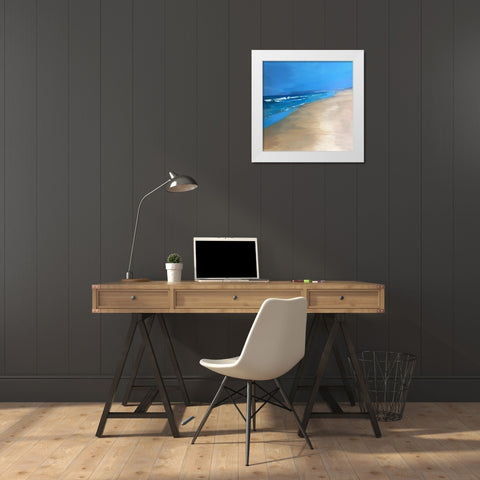 Zahara No. 3 White Modern Wood Framed Art Print by Merino, Carmen