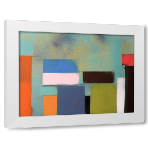 Urban Hues 02 White Modern Wood Framed Art Print by Miller, Gill
