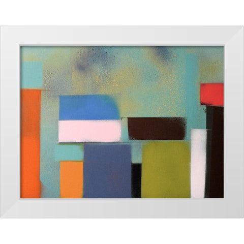 Urban Hues 02 White Modern Wood Framed Art Print by Miller, Gill