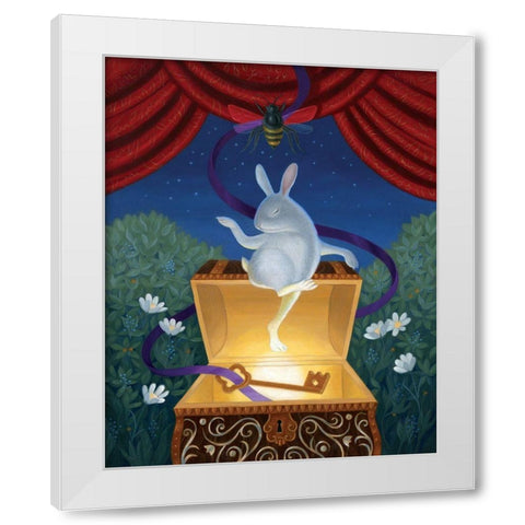 A Beekeepers Dream White Modern Wood Framed Art Print by Matarazzo, Gina