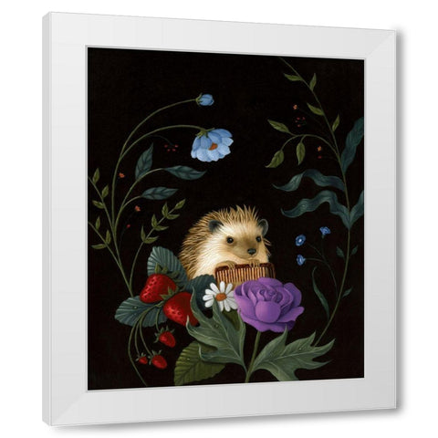 A Dashing Fellow White Modern Wood Framed Art Print by Matarazzo, Gina