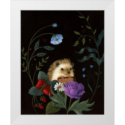A Dashing Fellow White Modern Wood Framed Art Print by Matarazzo, Gina