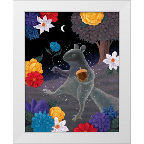The Spirit Guide White Modern Wood Framed Art Print by Matarazzo, Gina