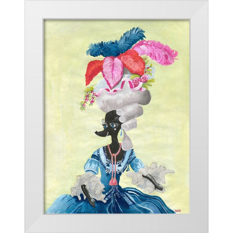 The Venetian Chiennale Calls! White Modern Wood Framed Art Print by Marshall, Lucy