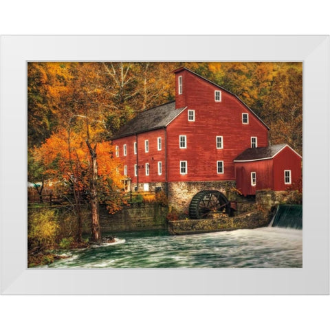Country Living White Modern Wood Framed Art Print by Mikaels, Natalie