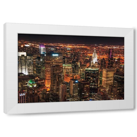 Diamonds in the Sky White Modern Wood Framed Art Print by Mikaels, Natalie