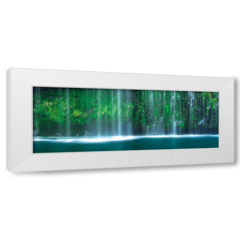 Hidden Paradise White Modern Wood Framed Art Print by Mikaels, Natalie