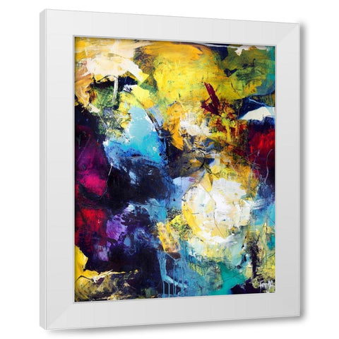 Treasure Hunt White Modern Wood Framed Art Print by Design Fabrikken