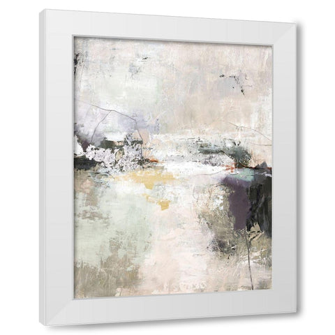 Garden Gate White Modern Wood Framed Art Print by Design Fabrikken