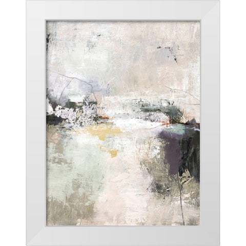 Garden Gate White Modern Wood Framed Art Print by Design Fabrikken