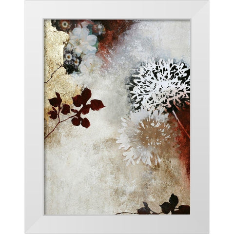 Still Life 4 White Modern Wood Framed Art Print by Design Fabrikken
