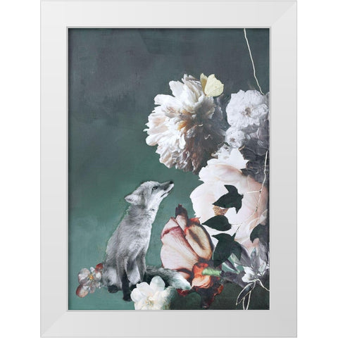 Haute Couture 11 White Modern Wood Framed Art Print by Design Fabrikken