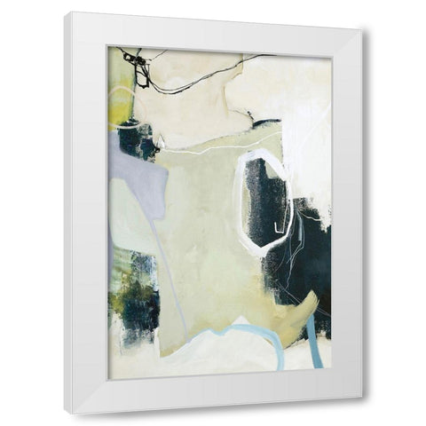 Art Remix 1 White Modern Wood Framed Art Print by Design Fabrikken