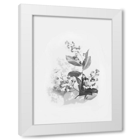 Evie White Modern Wood Framed Art Print by Design Fabrikken
