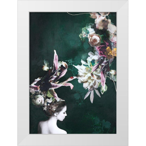 Haute Couture 6 White Modern Wood Framed Art Print by Design Fabrikken