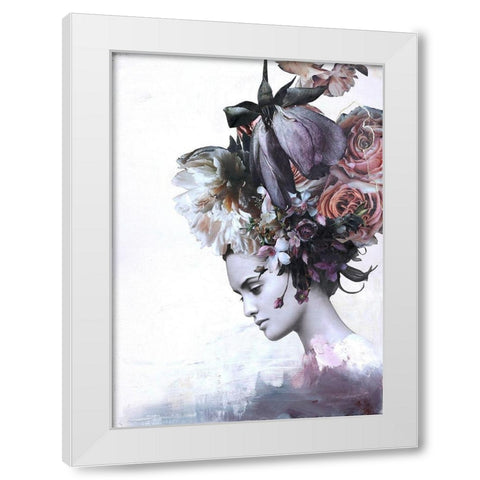 Haute Couture 7 White Modern Wood Framed Art Print by Design Fabrikken