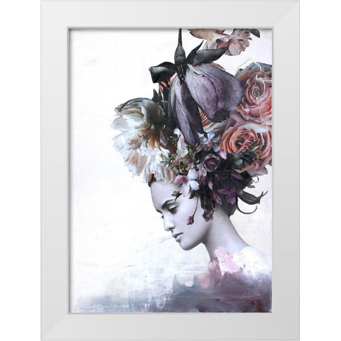 Haute Couture 7 White Modern Wood Framed Art Print by Design Fabrikken