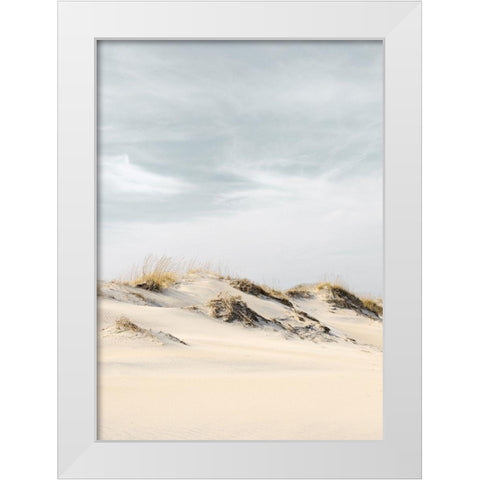 The Days White Modern Wood Framed Art Print by Design Fabrikken