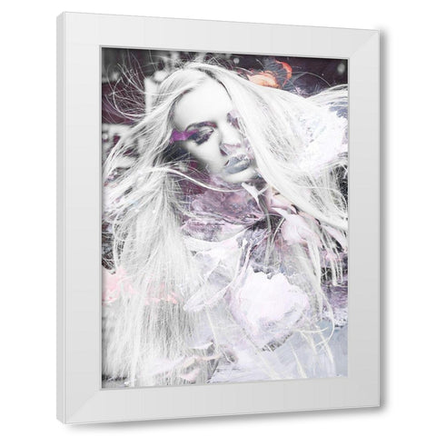 High and Dry White Modern Wood Framed Art Print by Design Fabrikken