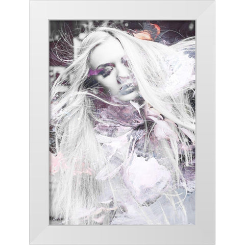 High and Dry White Modern Wood Framed Art Print by Design Fabrikken