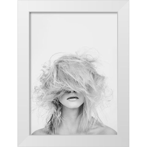 Makeover White Modern Wood Framed Art Print by Design Fabrikken