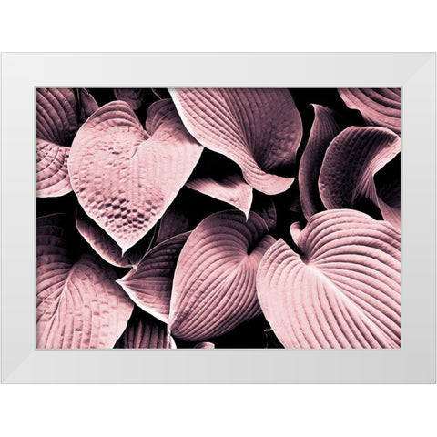 Groove White Modern Wood Framed Art Print by Design Fabrikken