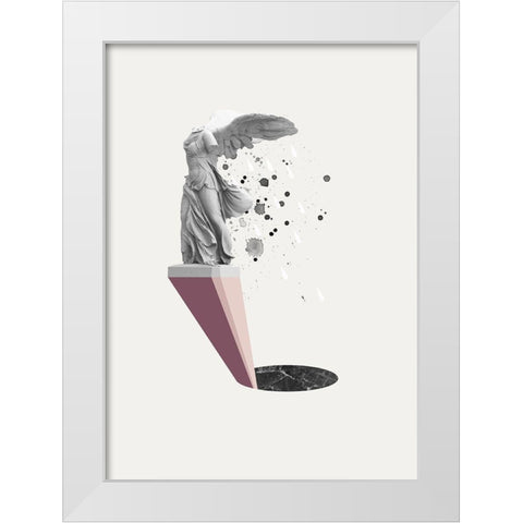 Tears of Nike White Modern Wood Framed Art Print by Design Fabrikken