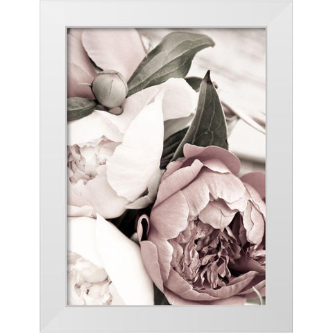 Opulent 1 White Modern Wood Framed Art Print by Design Fabrikken