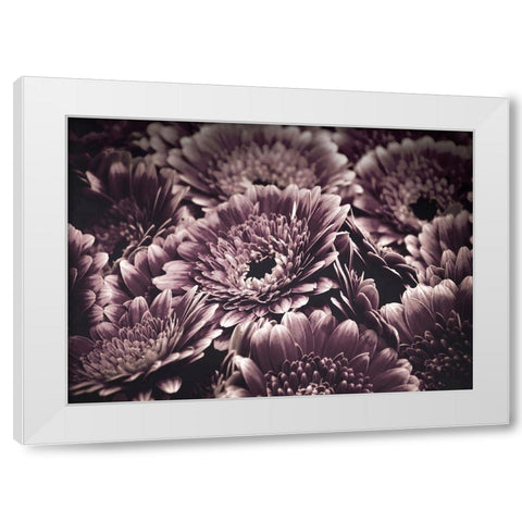 Opulent 4 White Modern Wood Framed Art Print by Design Fabrikken