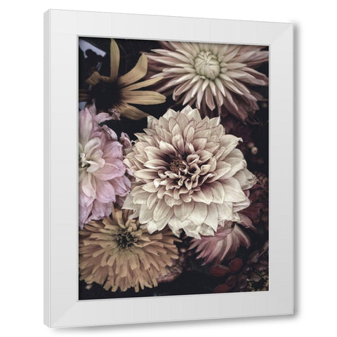 Opulent 5 White Modern Wood Framed Art Print by Design Fabrikken