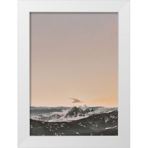 Beyond White Modern Wood Framed Art Print by Design Fabrikken