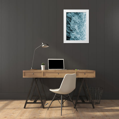 Volture I White Modern Wood Framed Art Print by Design Fabrikken