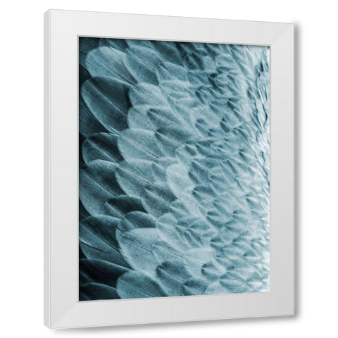 Volture I White Modern Wood Framed Art Print by Design Fabrikken