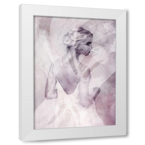I Whish White Modern Wood Framed Art Print by Design Fabrikken
