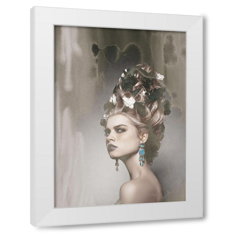 I Know White Modern Wood Framed Art Print by Design Fabrikken