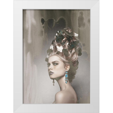 I Know White Modern Wood Framed Art Print by Design Fabrikken