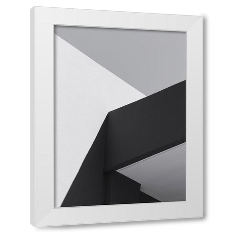 Architecture 1 White Modern Wood Framed Art Print by Design Fabrikken