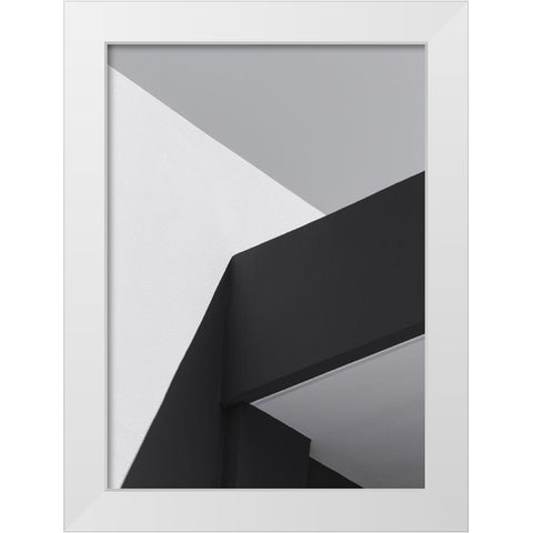 Architecture 1 White Modern Wood Framed Art Print by Design Fabrikken