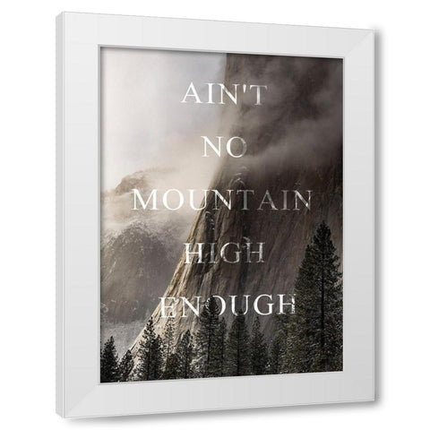 Bishop 2 White Modern Wood Framed Art Print by Design Fabrikken