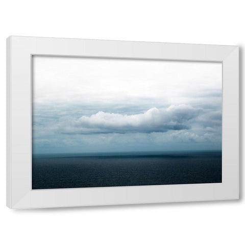Bishop 3 White Modern Wood Framed Art Print by Design Fabrikken
