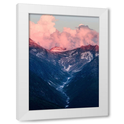 Bishop 6 White Modern Wood Framed Art Print by Design Fabrikken