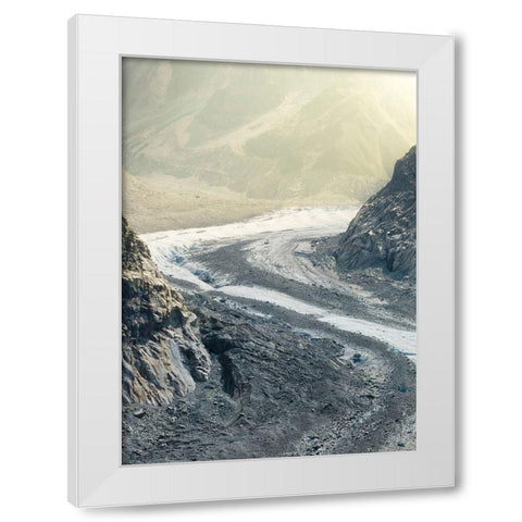 Bishop 11 White Modern Wood Framed Art Print by Design Fabrikken