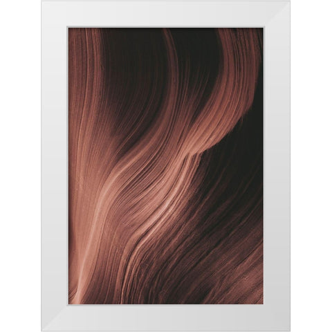 Cave 1 White Modern Wood Framed Art Print by Design Fabrikken