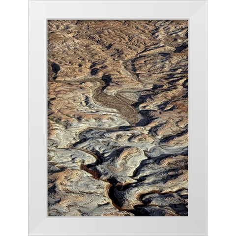 From Above 2 White Modern Wood Framed Art Print by Design Fabrikken